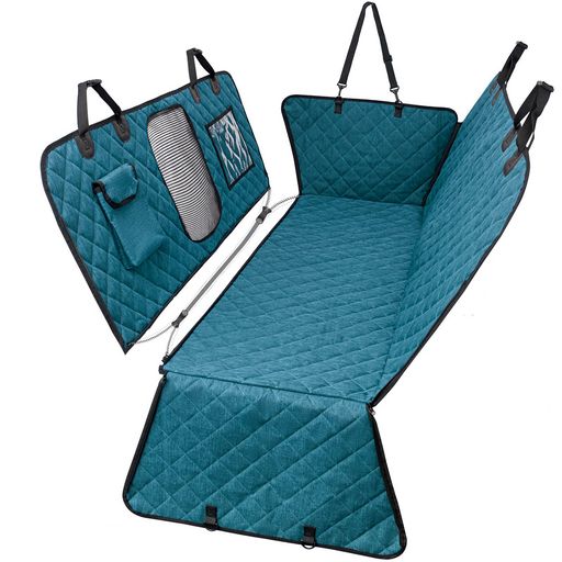 VANDERHOME ペット用 ドライブシート 可視メッシュ窓 ペットシート 後部座席 車内用 シートカバー 犬用 車シートカバー ボックス 多機能 滑り止め 簡単取り付け 折り畳み式 収納ポケット付…