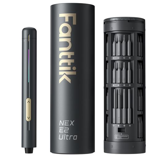 FANTTIK E2 ULTRA 電動精密ドライバー ミニドライバー コードレス 0.6N.M 5段精密トルク マグネットビット 50本 5/32インチ 六角 充電式 磁気収納ケース ガジェット スマホ カメラ 修理工具 メンテ…