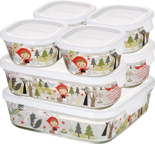 IWAKI(イワキ) 耐熱ガラス 保存容器 シンジカトウ PRECIOUS RED HOOD 7