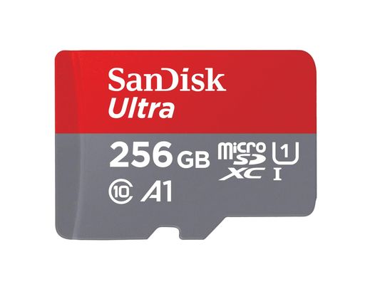 SANDISK (サンディスク) 256GB ULTRA MICROSDXC UHS-I メモリーカード アダプター付き - 120MB/S C10 U1 フルHD A1 MICRO SD カード - SDSQUA4-256G-GN6MA
