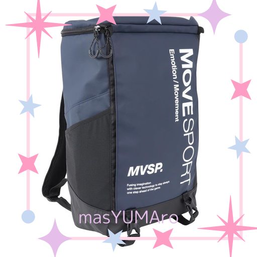 MOVESPORT(ムーブスポーツ) バックパック デサント 30L リュック 【EC限定モデルあり】PCポケット 再帰反射 大容量 通勤 通学 部活 DMAXJA30_NV_F