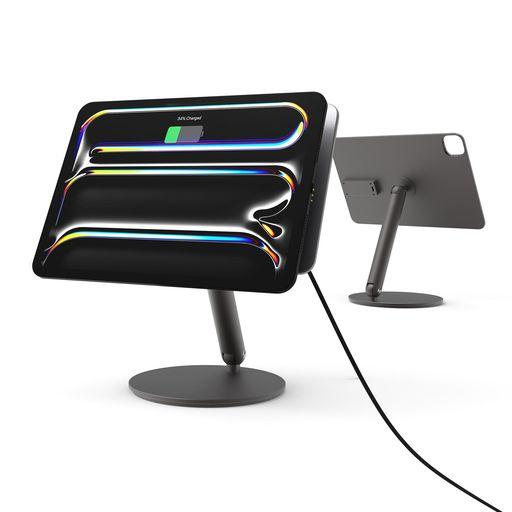 REDBEAN公式 P2 IPAD スタンド マグネット式 18W 高速充電 折りたたみ 卓上 360°回転 1080°調整 タブレットスタンド マグネットホルダー PRO 13/11インチ M5(2025) 対応 / M4 M3 M2 / AIR