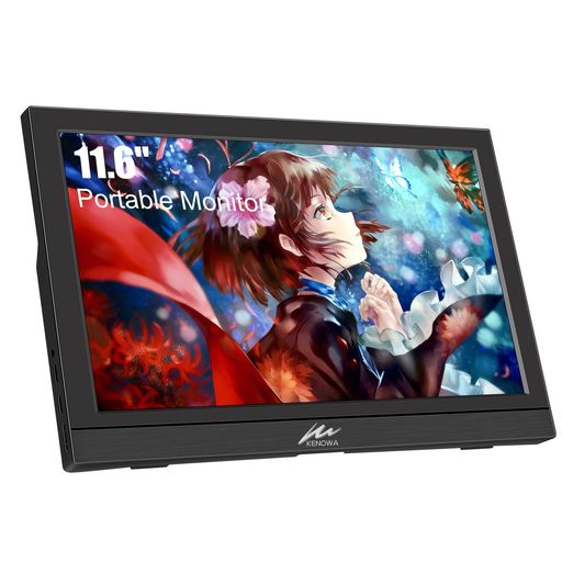 モバイルモニター KENOWA 11.6インチ小型モニター HD 1366*768 解像度 60HZ 5MS 薄型 TYPE-C 標準HDMIポートPC/COMPUTER/LAPTOP/RASPBERRY PI/PS4/XBOX/SWITCHなど対応