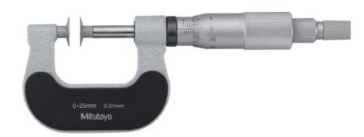 ミツトヨ (MITUTOYO) 直進式ペーパーマイクロメーター PPM-25B 169-101-10 測定範囲0~25MM