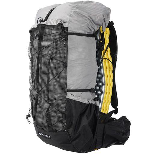 3F UL GEAR【最新型】登山バッグ 耐磨耗 850G超軽量 5-18KG耐荷重 56L大容量 高強度 柔軟 耐用性 男女兼用 210Dナイロン トレッキングポール、防湿マット収納 厚めショルダー 徒歩 キャンプ バッ…