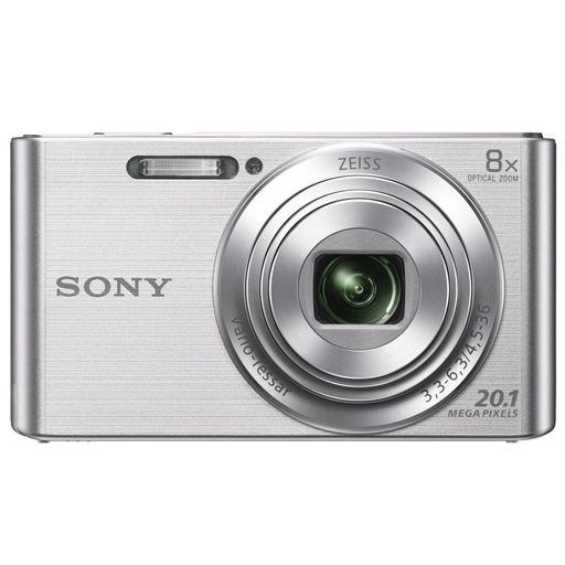 SONY(ソニー) コンパクトデジタルカメラ CYBER-SHOT DSC-W830 しろがね色 光学望遠レンズ8倍(25-200MM) パウダーコンパクト上半身 DSC-W830