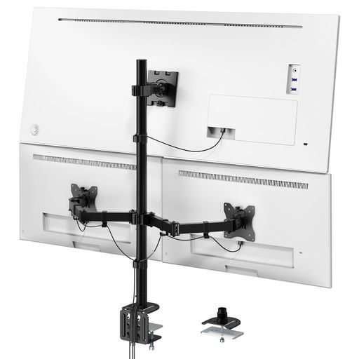 WORLDLIFT マイコン 管する腕 3画面 17~49in相応う 働き掛ける17-32in相応う 液晶見せびらかす腕 ロング極点81.4コマーシャル 耐荷重20KG VESA標準尺度相応う