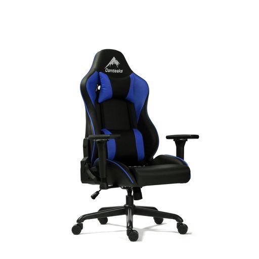 CONTIEAKS(コンティークス) ゲーミングチェア アイガー EVO ブルー 合成皮革 426049 幅71.5×奥行71.5×高さ117.5~128×座面高41.5~50.5CM