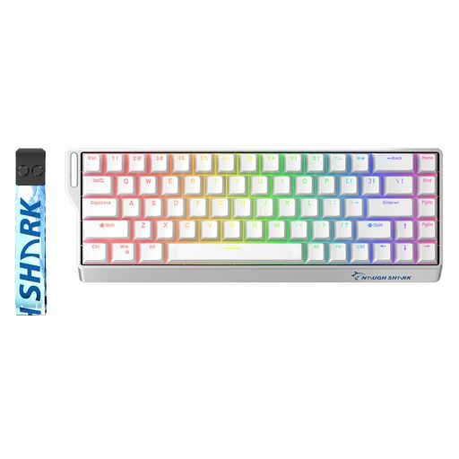 GAMAKAY × NAUGHSHARK NS68 ワイヤレスキーボード - RAPID TRIGGER (0.01MM) / 8000HZ / OUTEMU PEACH CRYSTAL 磁気ホットスワップ 対応