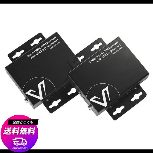 AV ACCESS HDMI KVM USB延長器 CAT5E/CAT6/CAT6A/CAT7対応 最大80M(260FT)、USB