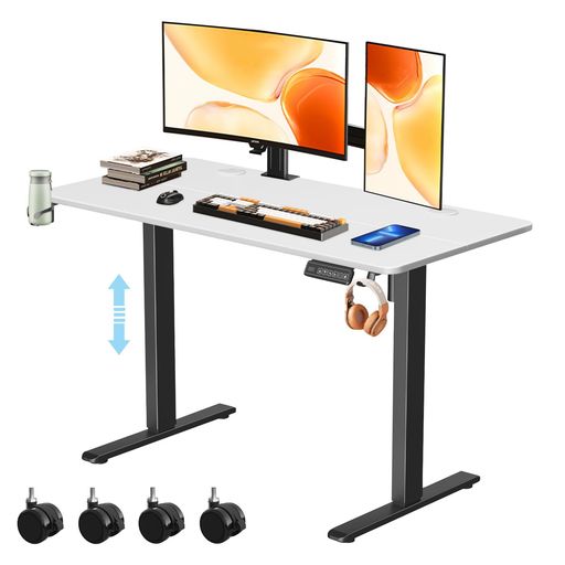 電動式昇降デスク 昇降式デスク 板幅120*奥行60CM スタンディング 