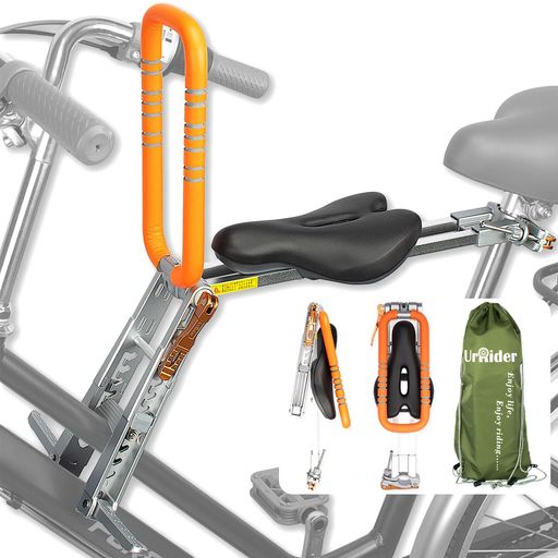 チャイルドシート/自転車の子供用のシート適用シティー・ファミリーサイクル/電動自転車/マウンテンバイク/折りたたみ【超軽量、ポータブル、折畳、工具不要】適用2~6歳、体重30KG以下