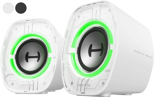 EDIFIER 【エディファイア】 G1000 II 卓上 小型 RGB ゲーミングスピーカー | PS5 PRO/PS5/PS4/SWITCH 2/SWITCH等対応 | 2.0CH PC アクティブ先端デザインスピーカー 音質高 |