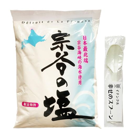 宗谷の塩 1KG イナンクル幸せのスプーン付き 北海道 塩
