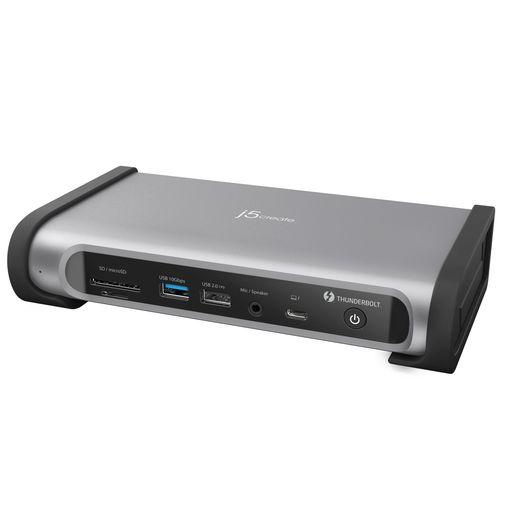 J5CREATE THUNDERBOLT4 15-IN-1 クワッドディスプレイ対応ドッキングステーション ？ 最大98W充電対応、8K60またはデュアル4K60出力、THUNDERBOLT 4 40GBPS、高速USB