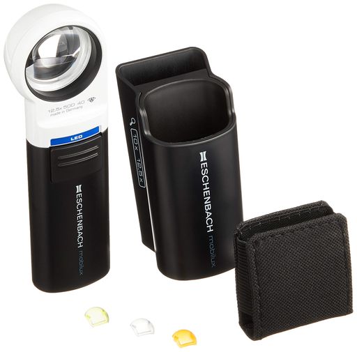 エッシェンバッハ MOBILUXLED+MOBASE LEDワイドライトルーペ&専用スタンド 35MMΦ(12.5倍) 1511-12M