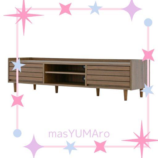 佐藤産業 TWICE テレビ台 ローボード 幅150CM 奥行40CM 高さ37.5CM ブラウン 50型対応 美しい木目 コード穴 可動棚 TW37-150L BR