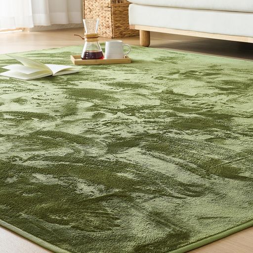 VK LIVING カーペット ラグ ラグマット 絨毯 200×250CM(約3畳) 滑り止め 【ムレない、洗える、変わらない】 24時間持続制菌消臭 防ダニ オールシーズン 床暖房 ホットカーペット対応 簡単に掃…