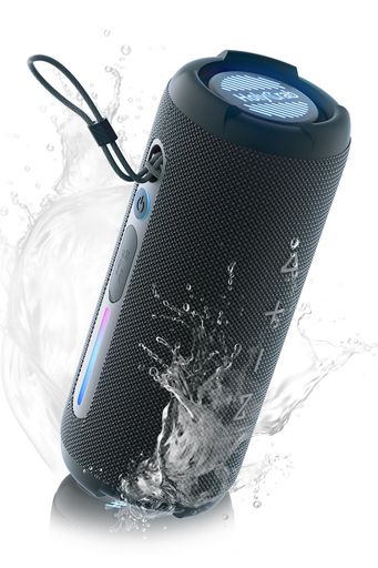 HOLYCRAB M9 BLUETOOTH スピーカー【デュアル周波数分離ユニット|10W高音+30W低音】BLUETOOTH 5.4 ポータブルスピーカー デュアルパッシブラジエーター HI-FI重低音 IP67防塵防水 RGB LEDライト