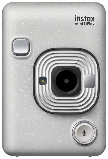 富士フイルム(FUJIFILM) チェキ インスタントカメラ/スマホプリンター INSTAX MINI LIPLAY ストーンホワイト INS MINI HM1 STONE WHITE