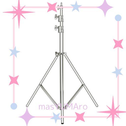 NEEWER ステンレス鋼ヘビーデューティライトスタンド 118”/300CM 1/4”-3/8”ユニバーサルアダプタ付き フォトスタジオソフトボックス、ストロボフラッシュモノライト、その他の写真機材に…