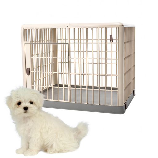 AIKENN ペットサークル 犬 キャスター付き ルームケージ ドア付き 室内 柵 ペットケージ オシャレ 小型犬 子犬 ウサギ 猫 小動物 脱走防止 お掃除らくらく 組立簡単 幅65×奥行50×高さ56CM お…