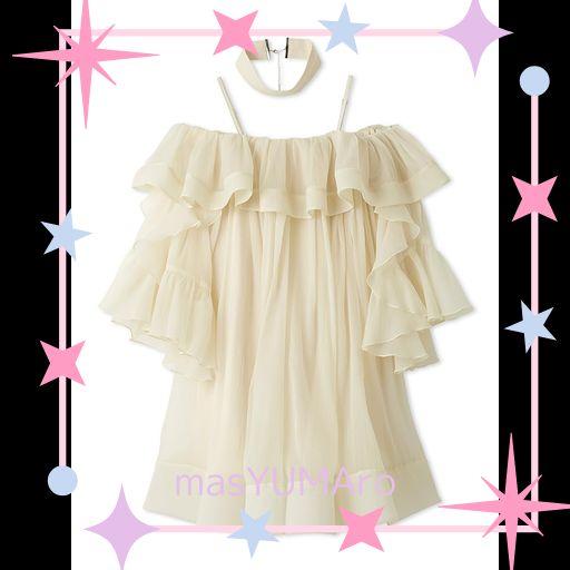 [リリーブラウン] ボリュームフリルミニドレス LWFO262110 レディース CRM F