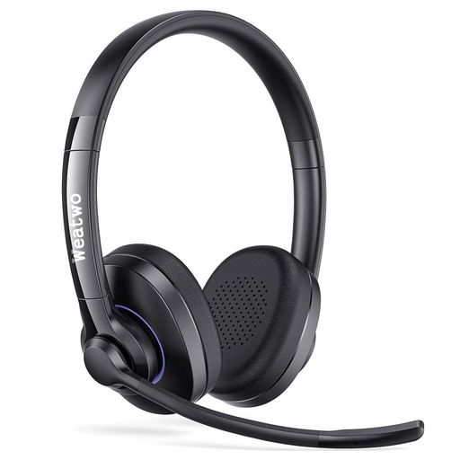 ヘッドセットBLUETOOTH デュアルCVC8.0マイクノイズキャンセリング ワイヤレスヘッドセット 146G超軽量BLUETOOTHヘッドホン CLASS 1 V5.1 両耳 左右両対応 同時接続2台 音量調整 ミュート機能 TYPE-C急…