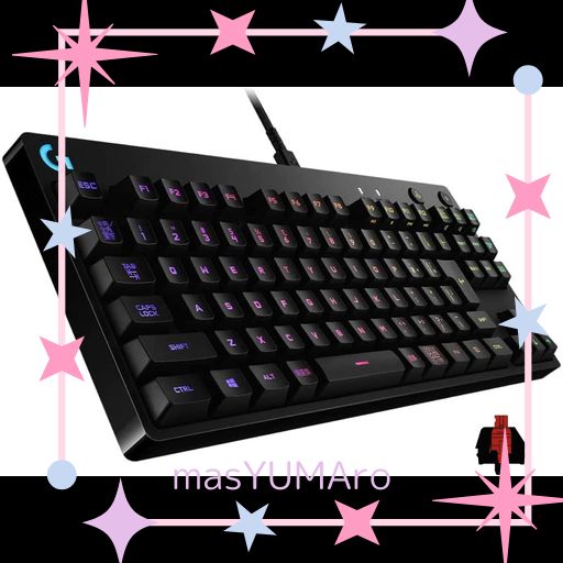 LOGICOOL G PRO ゲーミングキーボード G-PKB-002LND テンキーレス リニア 赤軸 静かなタイピング GXスイッチ 有線 ゲーミング メカニカルキーボード 日本語配列 LIGHTSYNC RGB