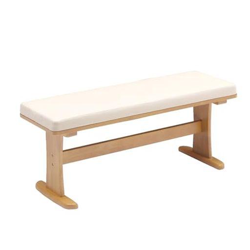 ダイニングベンチ 2人掛け 幅113×奥行34×高さ43CM ナチュラル 462518