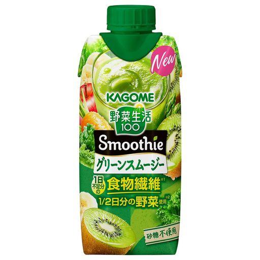 カゴメ 野菜生活100 SMOOTHIE (スムージー) グリーンスムージーMIX 330ML ×24本 食物繊維