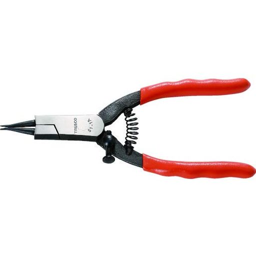 TRUSCO(トラスコ) スナップリングプライヤー 軸用 Φ1.0 直爪51型 51-1A × 5丁 【ケース販売】