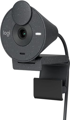 LOGITECH - BRIO 300 1920X1080P USB-C ウェブカメラ プライバシーシャッター付き 自動光補正 - グラファイト (リニューアル)