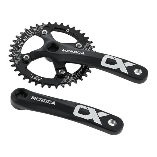 ETERMETA 自転車クランクセット BCD104MM 角形テーパ170 MM アルミ合金