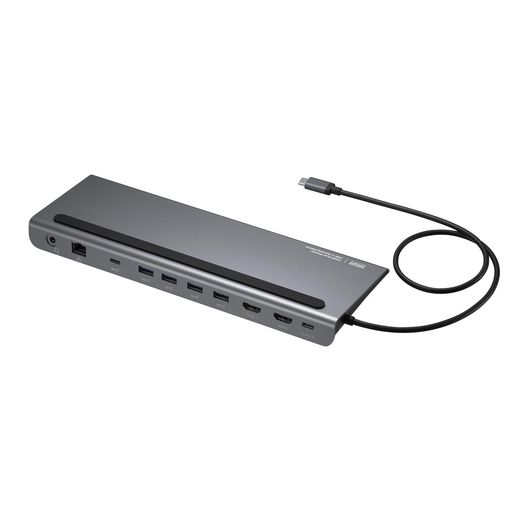サンワサプライ USB TYPE-Cドッキングステーション 10IN1(4K対応・HDMI×2画面出力) USB-CVDK14