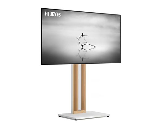 FITUEYES DESIGN 木製テレビスタンド 和風 32~65インチ対応 強化ベース 首振り 壁寄せ TVスタンド ハイタイプ 高さ調節可能 耐荷重40KG ZENシリーズ