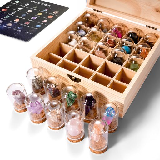 鉱物コレクション 標本箱 鉱物 鉱物標本 木箱 コレクション 鉱物 受注