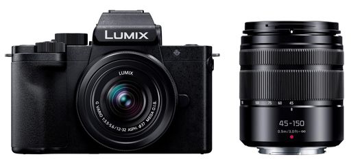 パナソニック(PANASONIC) 小型・軽量ミラーレス一眼カメラ ルミックス ダブルズームレンズキット ブラック DC-G100DW