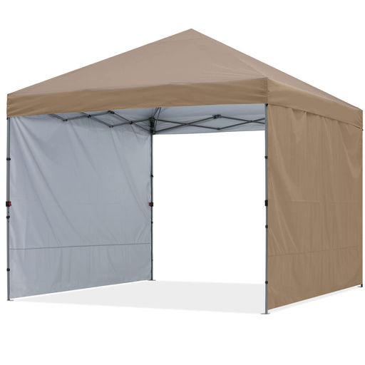 ABCCANOPY ワンタッチテント タープ テント 3MX3M 2.5MX2.5M 簡易テント 大型 サイドシート2枚 センターロック 三段階調節 耐水 UVカット 日除け 遮熱 紫外線カット 耐風性 組立簡単 キャスターバ…