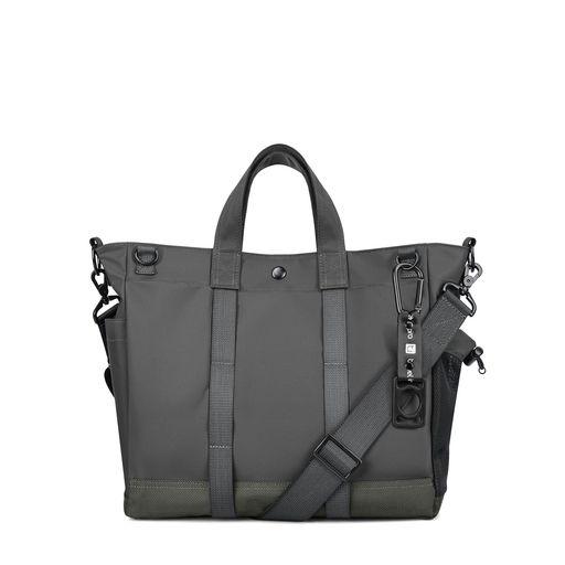 [TRAVEL INGINA] 大容量トートバッグ メンズ 20L ナイロン製 防水 丈夫 シワ防止 A4対応15.6インチ 3WAY アウトドア対応|育児/キャンプ/旅行用 - ブラック Lその他バッグ・財布・ファッション小物