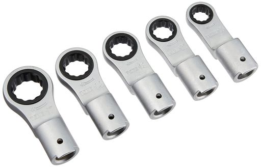 トネ(TONE) 差替式トルクレンチ用ラチェットめがねヘッドセット 12DRM50 Φ12MM 内容5点