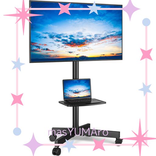 テレビスタンド キャスター付き テレビスタンド ハイタイプ/ロータイプ 23~60型 テレビ用スタンド壁掛け 上下傾斜 TVスタンド VESA40X40 CMまで 耐荷重30KG 家用 会社用