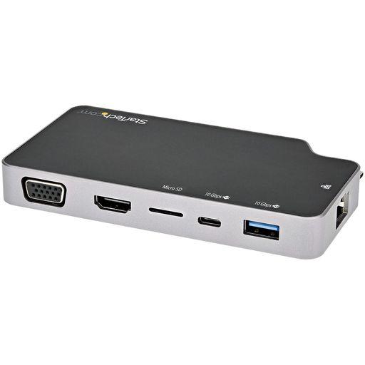 STARTECH.COM USBマルチハブ/USB-C/1画面/4K30HZ HDMI/VGA/100W PD/LAN/MSD 10,761円