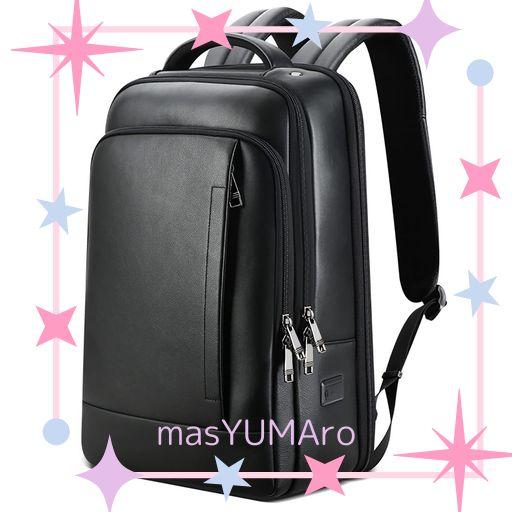 [ARIGA] リュック メンズ 本革 牛革 スクエア 17インチPC収納 A4 レザー 防水 大容量 リュックサック バックパック ビジネスリュック 人気 通勤 出張 旅行