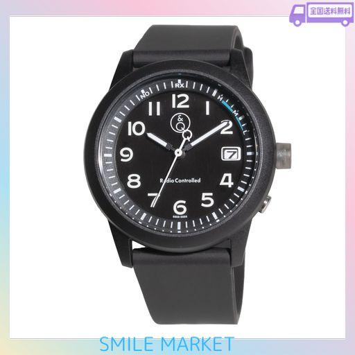 [シチズン時計] 腕時計 Q&Q スマイルソーラー 電波ソーラー アナログ 10気圧防水 日付 ウレタンバンド D08A-001VK メンズ ブラック