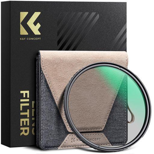K&F CONCEPT CPLフィルター 67MM 真鍮製 HD超解像力 99.2%の偏光除去 フレアやゴースト防止 色かぶり無し 36層ナノコーティング 撥水防汚 キズ防止 超薄枠 ケラレ無し サーキュラー コントラスト