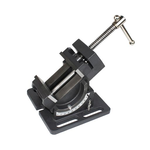 STEELMIGHT アングルマシンバイス 最大開口102MM 角度調整0-90° 卓上ボール盤万力 旋盤用 鋳鉄製 重さ8.3KG 206 X170X104MM