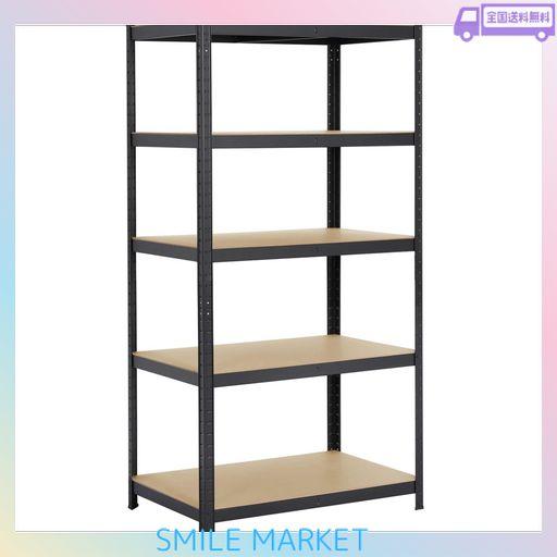 YAHEETECH スチールラック本体 キッチンラック 幅90 メタルラック 5段 収納棚 高さ調節可 ステンレスラック 収納ラック 防サビ加工 ネジなし 組立簡単 90×60×180CM 高耐荷重 キッチン 物置 倉庫…