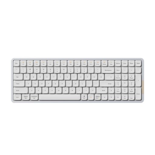 LOFREE FLOW100 ロープロファイルメカニカルキーボード 英語配列 シルバーホワイト 標準装備キースイッチ GHOST(リニア) 技適認証取得