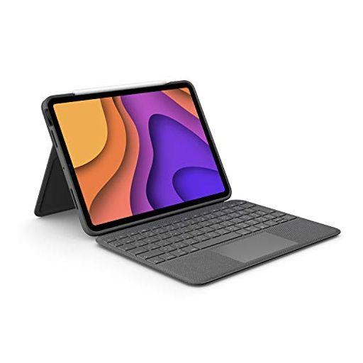 ロジクール ipad air 第4世代用 トラックパッド付き キーボードケース smart connector 接続 folio touch ik1094bka 日本語配列 薄型 バックライト付き スマートコネクタ